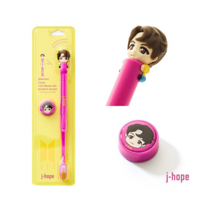 BTS ミニクリップボードセット　公式　グッズ BTS Character Figure Toothbrush Magnetic Wall Holder + Photocard