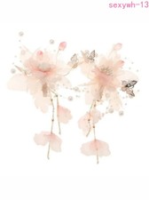 Hanfu Pink Headdress Tassel Hairpin Ancient Chinese Hair Accessories For Girls