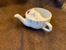 Germany Antique Porcelain Invalid Feeder nursing feeding Cup flowers