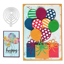 6Pcs Balloon Metal Cutting Dies Stencil Scrapbooking Embossing Album Craft Card