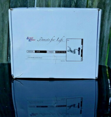 LESS CARE 4'' SPREAD BATHROOM FAUCET LB3B BRUSHED NICKEL NEW IN BOX