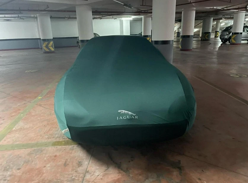 ➥ Cubierta de coche Jaguar F-TYPE, cubierta blanda interior para todos los modelos Jaguar, ajuste personalizado Foto 4 de 4