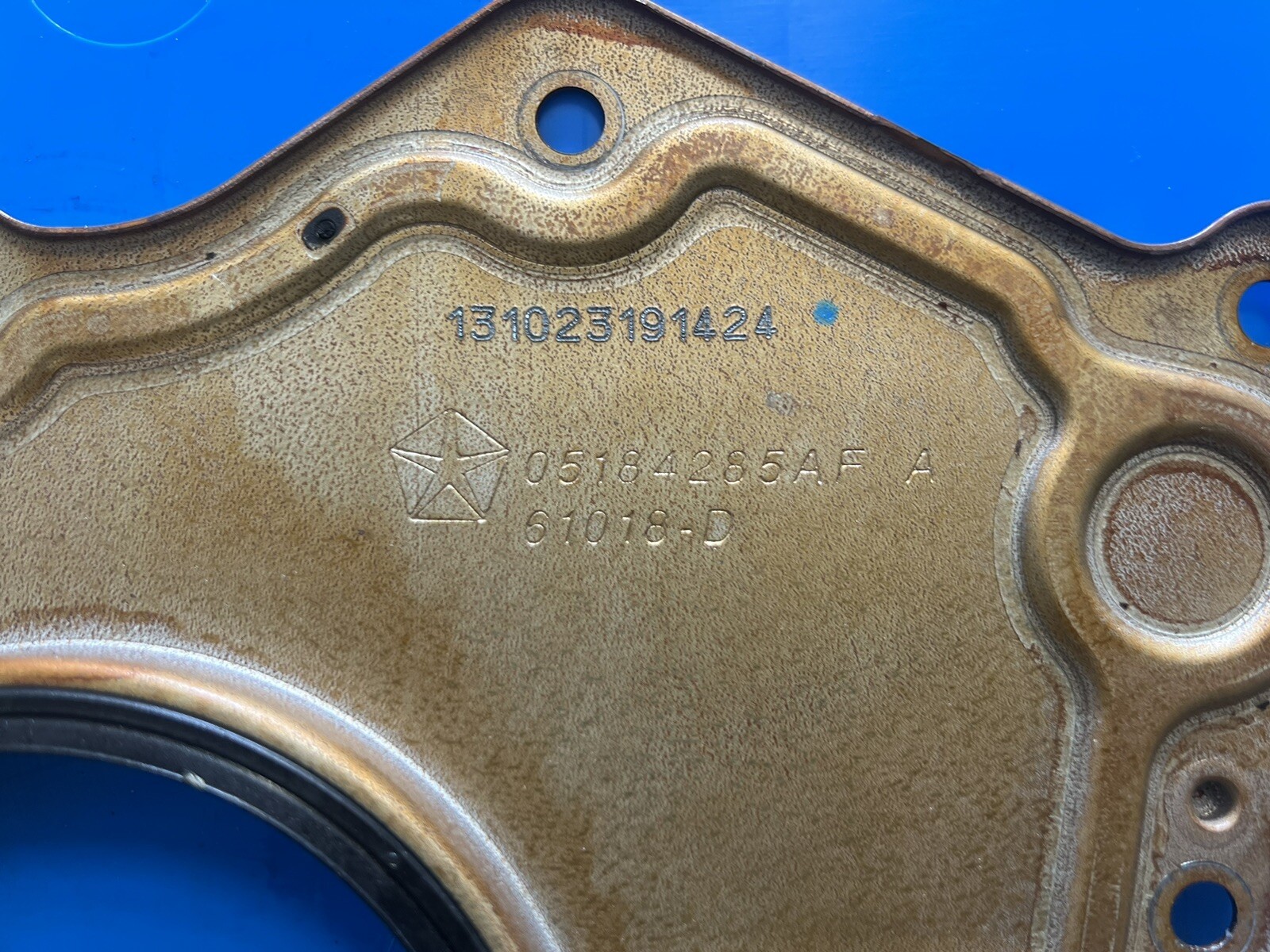 Maserati Ghibli Rear Main Seal/Crankshaft Plate