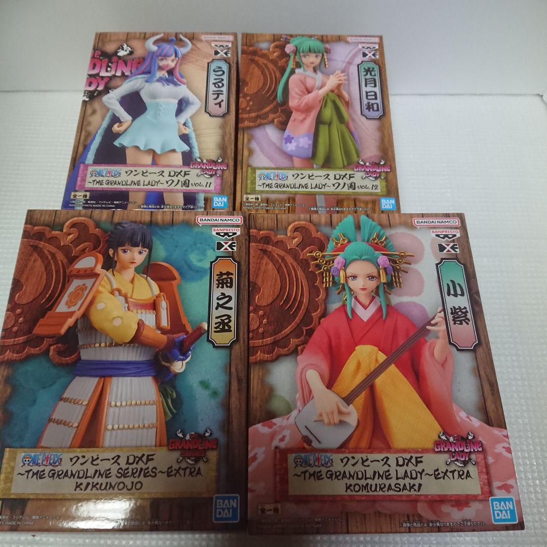 【Anyone more】Kiku Layered Pleat Mini One Piece ONE PIECE Figure lot set 4 Banpresto Hiyori Komurasaki