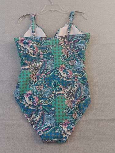 Love Your Assets By Sara Blakely Spanks Womens Size XL Swimsuit Paisley Beach - Picture 3 of 8