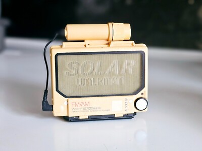 Rare Sony WM-F107 Solar Sports Walkman Radio Cassette (working