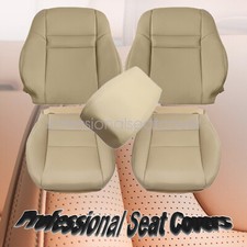 5 x For 2003 2004-2007 Honda Accord Leather Seat Cover Front Bottom & Top Tan