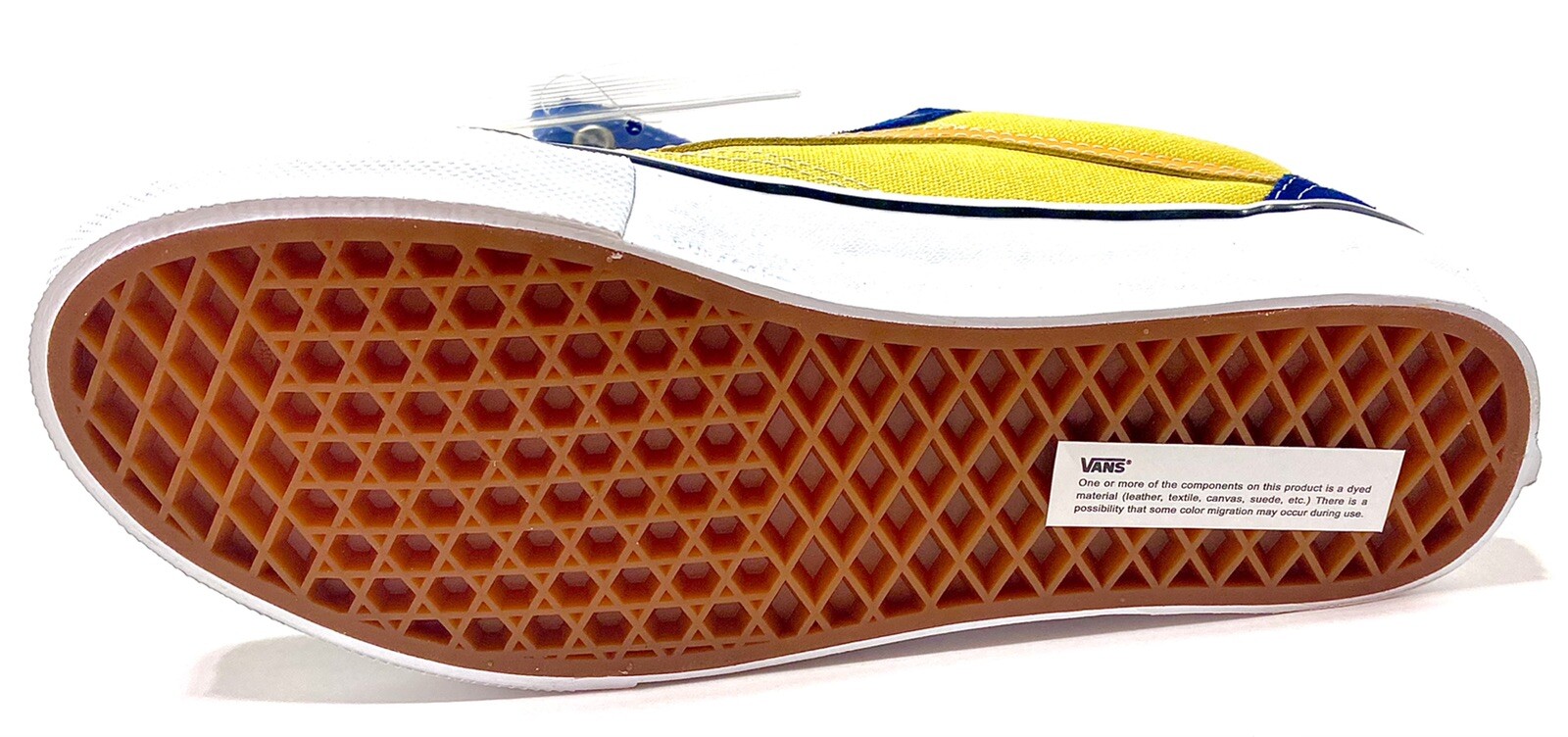 Vans Navy Blue Gold Old Skool Skate Sneakers VN0A5FCBNGL Men Size 6.5 Women 8