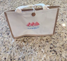 Summer Watermelon & Letter Graphic Shopper Bag