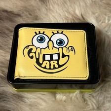 NIB Buckle-Down Men's Bi-fold Wallet -Nickelodeon's Spongebob SquarePants Gnarly