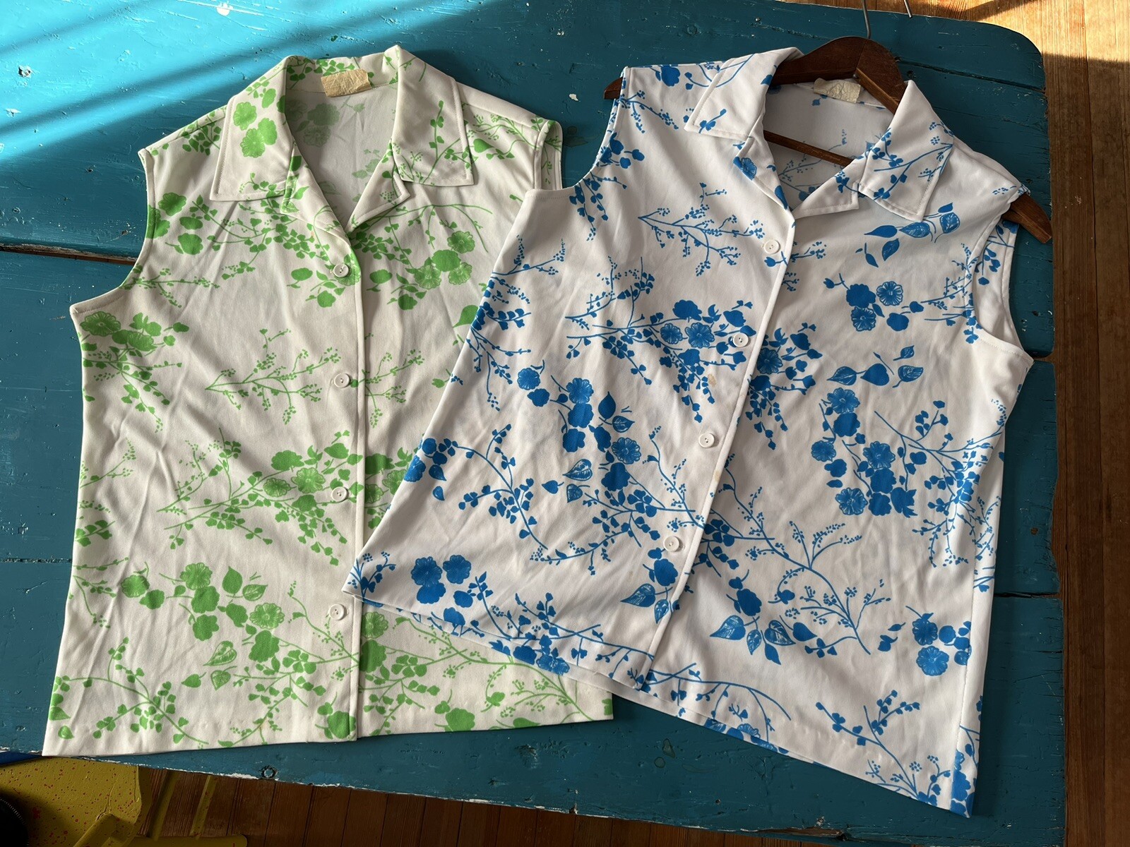 Vtg Beher Womans button front Polyester Sleeveles… - image 19