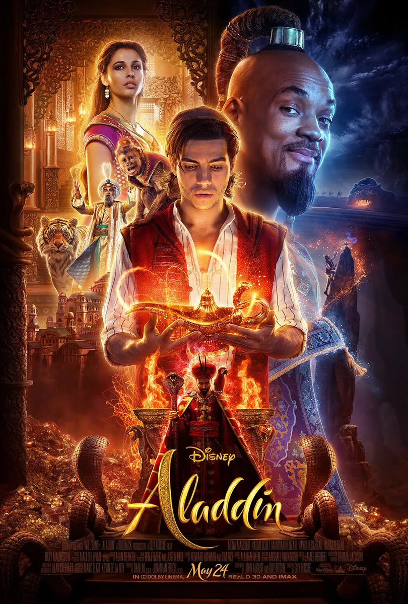 ALADDIN MOVIE POSTER 2 Sided ORIGINAL FINAL 27x40 WILL SMITH NAOMI SCOTT |  eBay