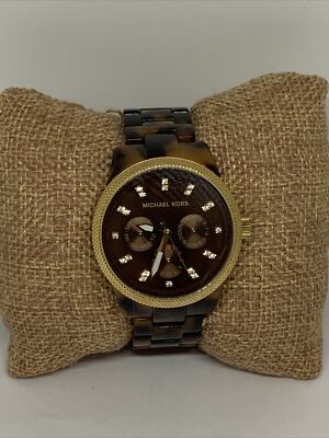 Michael Kors Jet Set Chronograph Watch MK-5038 Michael Kors Jet Set MK-5038 Watch Womens 37mm Brown  main image 2