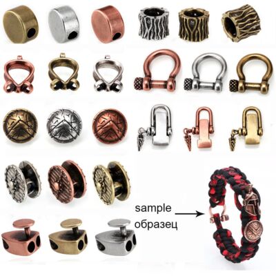 Survival Paracord Buckle Bead Big Hole Button Clasp DIY Bracelets Jewelry  1Pcs