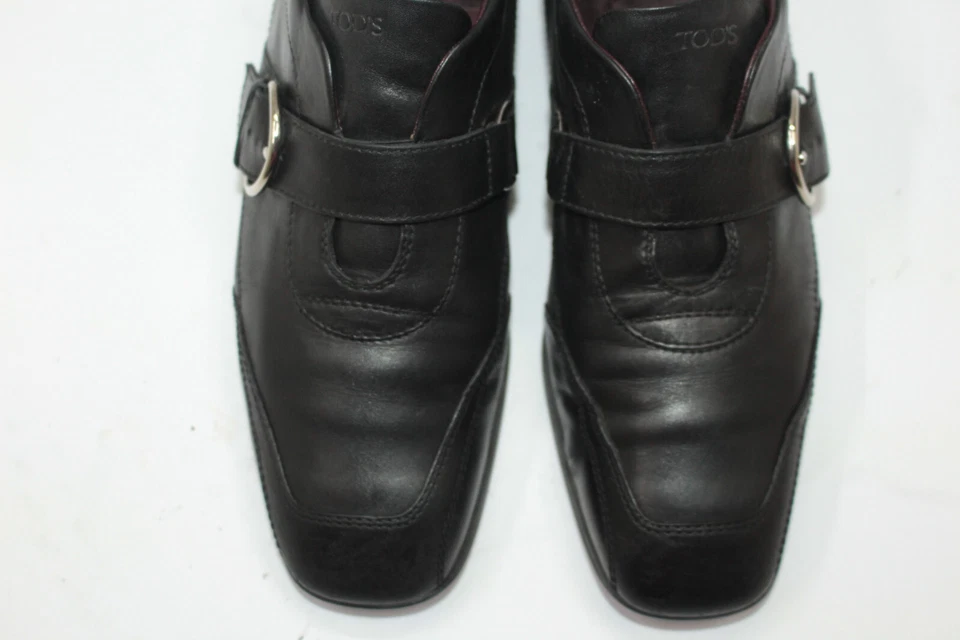 Tod's Femme Chaussures 7 Europe 37.5 Cuir Noir S9286 - Photo 3/4