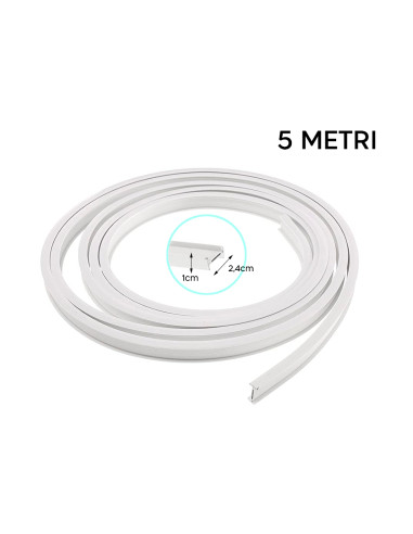 Rail rideau flexible 5m à glissière robuste et pliable pour angle droit