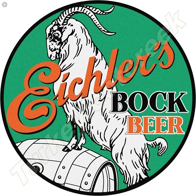 Eichler's Bock Beer 11.75'' Round Metal Sign