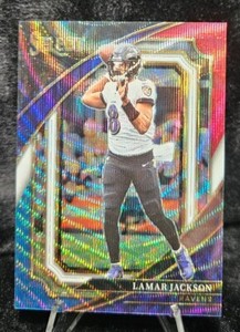 2022 Select Lamar Jackson Suite Level Tri-Color Prizm 334 Ravens 138/149