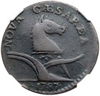 1787 M 34-J R-3 Ngc F 12 Sprig Above Plow New Jersey Colonial Copper Coin