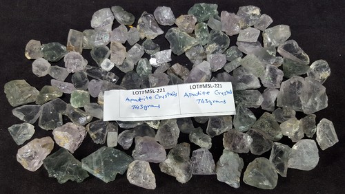 Pietra preziosa curativa grezza cristallo naturale apatite 743 g - Foto 19 di 20