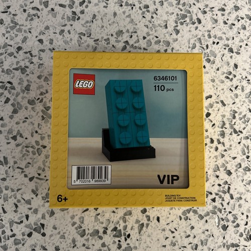 LEGO VIP Promo Exclusive Buildable 2x4 Teal Brick 6346101 New Factory ...