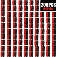 100Pairs 4mm Banana Jack Gold-Plated Right Angle PCB Mount Socket Connector