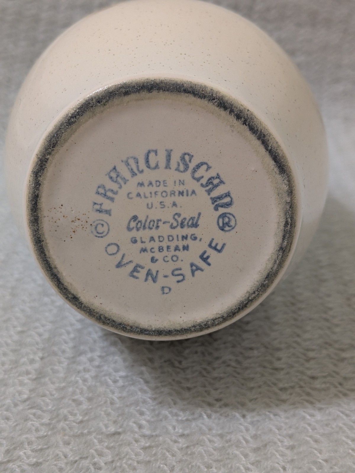 Franciscan Woodlore Mushroom Vinegar Cruet, Forest, MCM, G McBean - Replacement