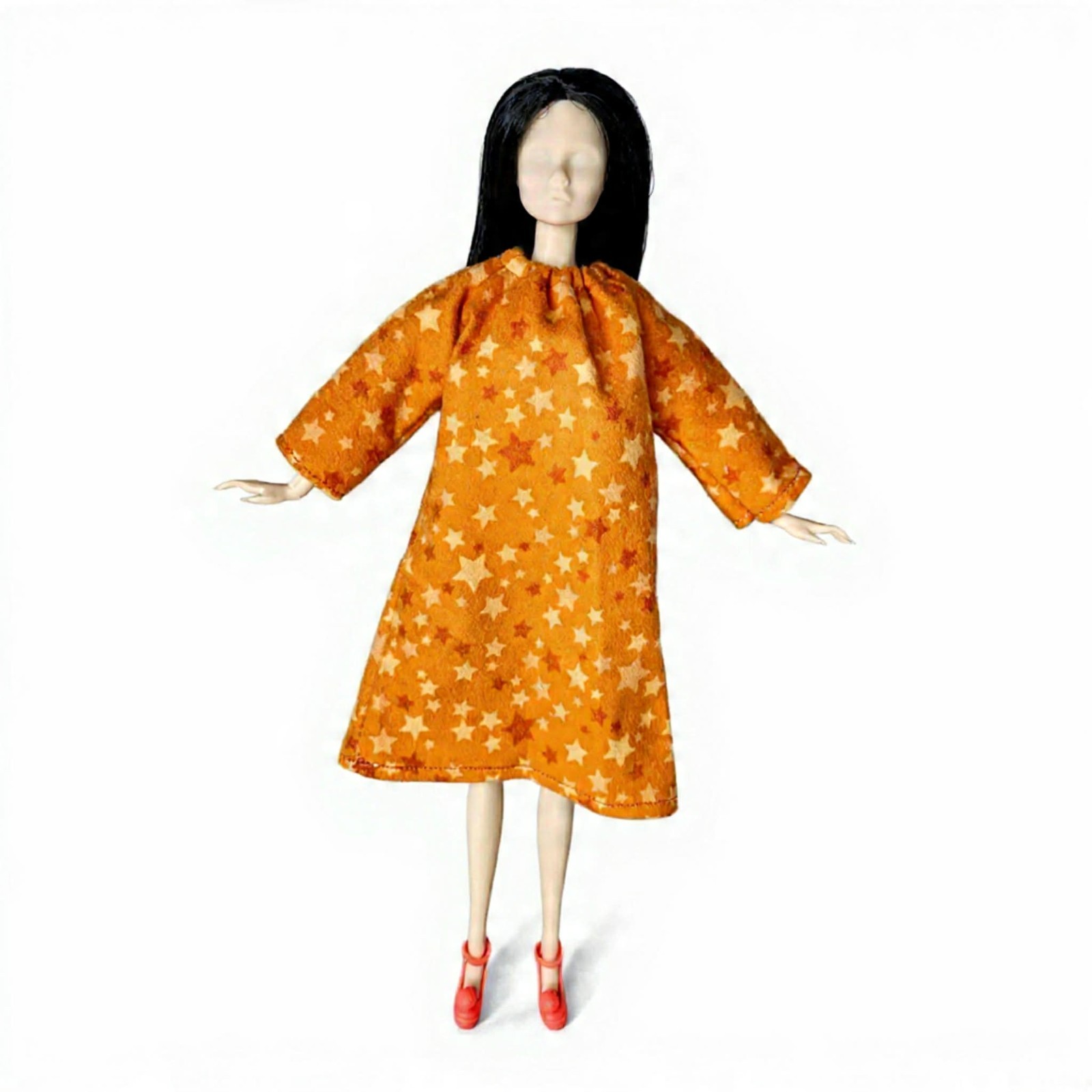 Orange Star Nightgown Shoes For Fits 11.5-12" Girl Fashion Doll Sz 1:6 Halloween