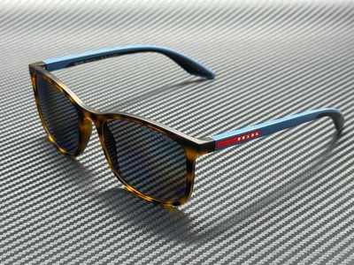 PRADA LINEA ROSSA PS A08S U61144 Havana Grey Polarized Men's 56 mm Sunglasses