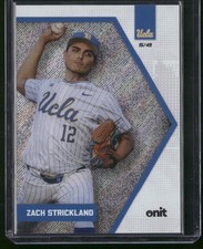 Zach Strickland 2026 Onit UCLA Silver Shimmer Parallel /49 B-26 Bruins