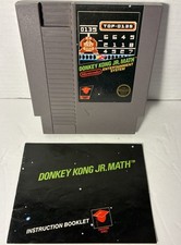 Donkey Kong Jr. Math NES Manual Included Nintendo Authentic 5 screw 