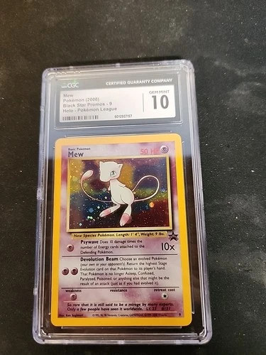 Pokémon TCG Mew #9 Holo WOTC Black Star Promo 2000 CGC 10 GEM MINT