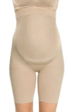 SPANX S1093 Bare Power Mama Maternity Mid-Thigh Shaper Shorts Size C