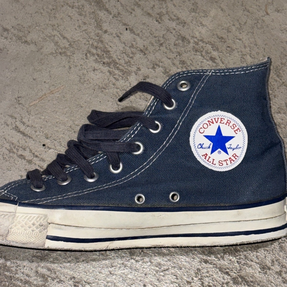 Vintage Converse Chuck Taylor Made In USA Blue Sneakers 90's Sz 8