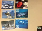 Six MARINE LIFE maxi cards