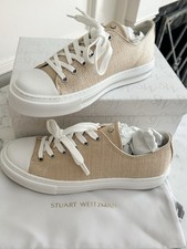 New In Box Stewart Weitzman Ollie Natural Raf...