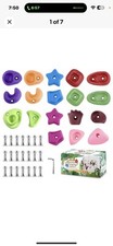 18Pcs Rock Climbing Holds Kids Rock Wall Holds Indoor Outdoor Playground Toys