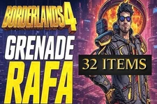 Borderlands 4 RAFA RAFAGEDDON GRENADE MOXSY BUILD UVH5 32 ITEMS!!! PS5/Xbox/ PC