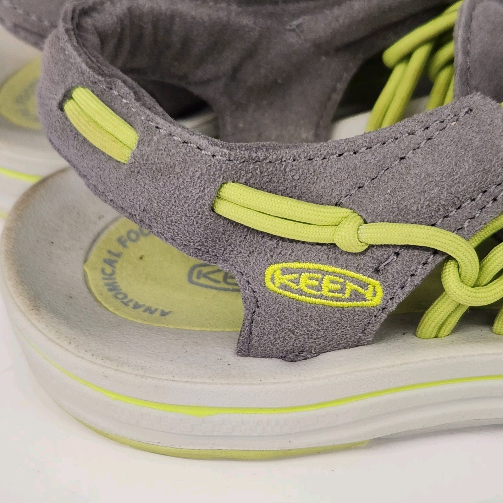 Sandali Keen donna sportivi con cinturino taglia 8 verde grigio