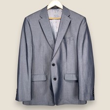 Lauren Ralph Lauren Sport Coat Blazer Men 42R Gray Rayon Polyester 2 Button