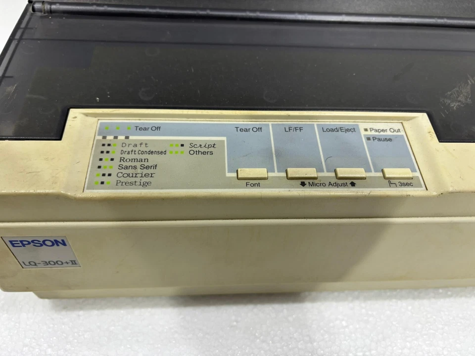 Epson LQ-300+ ll Workgroup Dot Matrix Printer P172B - Image 3 of 4