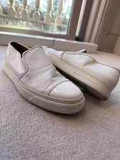 Marc Jacobs White Leather Slip-On Men's Casual Shoes US 12 EU 46