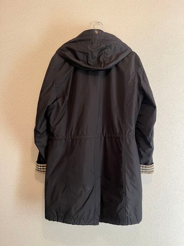 Burberry Black Label Men's Trench Coat Raccoon Fur Nova Check Lining #FE BZA - Imagen 2 de 8