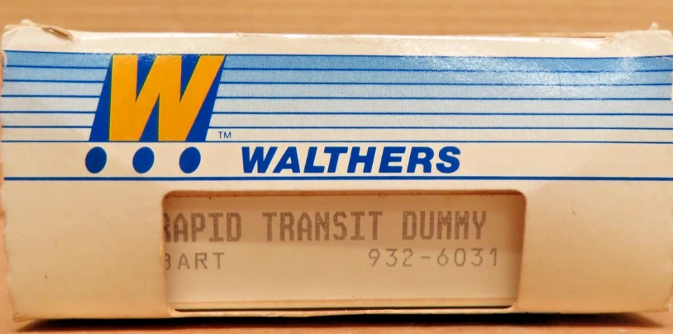Walthers BART Bay Area Rapid Transit HO Dummy A Subway Car 932-6031 Unbuilt - Image 2 of 3