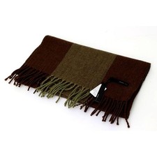 Renoma Wool Muffler Brown Un Herringbone Men's Accessories 170cm