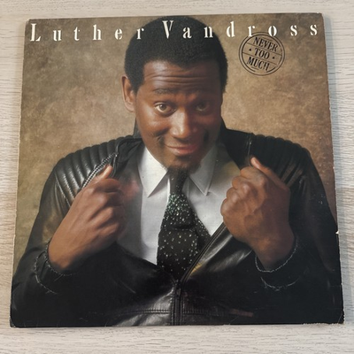 #ad USED Luther Vandross – quot;Never Too Muchquot; 1981 Epic FE 37451 Vinyl Record LP READ $23.00