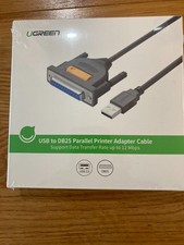 UGREEN USB A to DB25 Parallel Printer Adapter Cable 6ft, Free SH