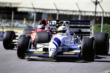 Gabriele Tarquini AGS JH25B Ford leads J J Lehto Dallara BMS-191 J- Old Photo