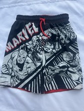Marvel Comics Boys Summer Swim Trunks Shorts Size 6/7 Preowned