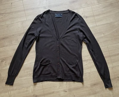 Zara, Feinstrickjacke, dunkelbraun, Gr. M, wenig getragen - Bild 1 von 4